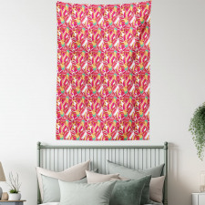 Abstract Spring Blossoms Tapestry