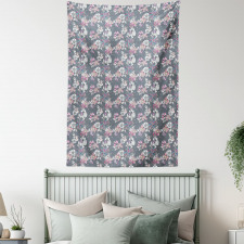 Ornamental Fuzzy Dahlia Tapestry