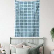 Floral Geometric Theme Tapestry