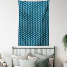 Moire Circles Spots Tapestry