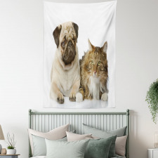 Pets Sitting Studio Shot Tapestry