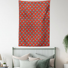 Nautical Striped Boat Tapestry