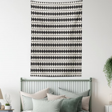 Retro Horizontal Stripes Tapestry