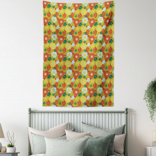 Chrysanthemum and Lily Tapestry
