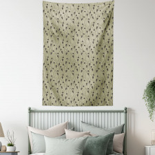 Monochrome Tender Grapes Tapestry