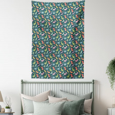 Colorful Jungle Tapestry