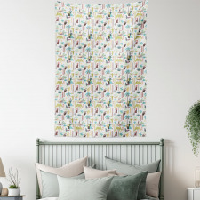 Tropic Forest Animals Tapestry