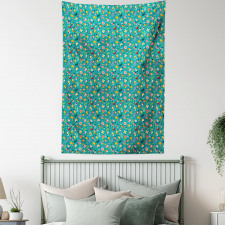 Funny Forest Birds Flowers Tapestry