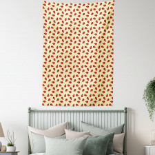 Ladybugs and Swirls Tapestry