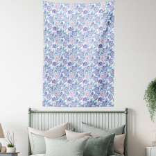 Exotic Flower Bouquet Tapestry