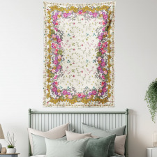 Spring Love Colorful Roses Tapestry