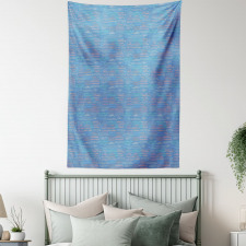 Scribbled Linear Clouds Tapestry