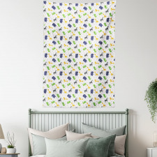 Cheerful Safari Daisies Tapestry