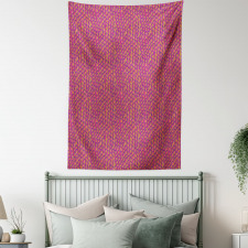 Fish Scale Style Waves Tapestry