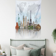 Landmark Buildings Photo Tapestry