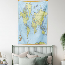 Adventure Detailed Map Tapestry