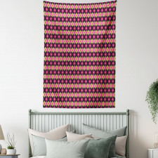 Bohemian Style Diamond Motifs Tapestry