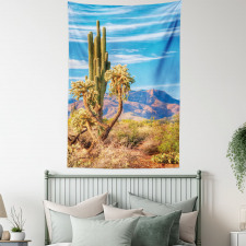 Landscape and Prickle Plant Tapestry