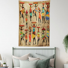 Woman Silhouettes Tapestry