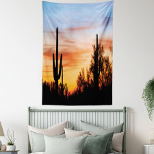 Desert Cactus Wild West Tapestry