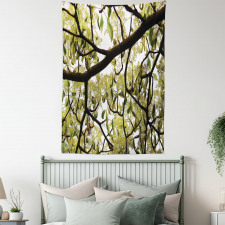 Close up Leafy Branches Photo Tapestry