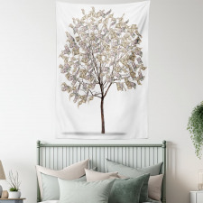 Surreal Money Leafy Tree Tapestry