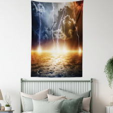 Clouds with Bolts Tapestry