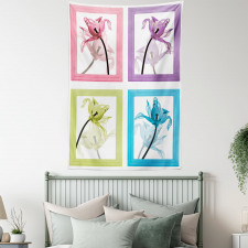 Flowers in Frames Tapestry