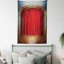 Stage with Classic Curtains Tapestry