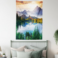 Winter Mountains Morning Tapestry