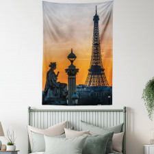 Historic Sunset Sky Scenery Tapestry