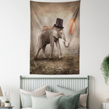Illusionist Elephant Tapestry