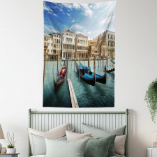 Gondolas Venetian Lagoon Tapestry