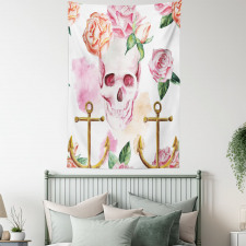 Anchor Roses Peony Art Tapestry