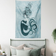 Sleeping Mermaid Tapestry