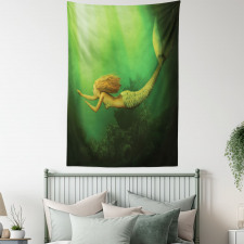 Mermaid with Fish Tail Tapestry