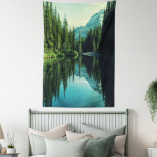 Tree Reflections on Calm Water Tapestry