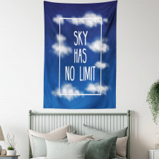 Sky Has No Limit Square Frame Tapestry