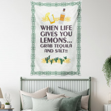 Mexican Drink Words Tapestry