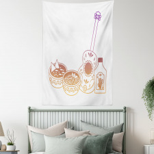 Mexican Soup Bottle Guitar Tapestry