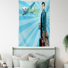 Retro Handsome Passenger Tapestry