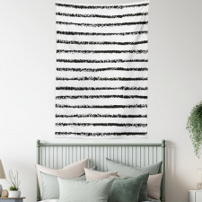 Grungy Brushstroke Lines Tapestry