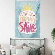 Start with a Smile Tapestry