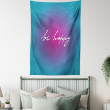 Energetic Be Happy Tapestry