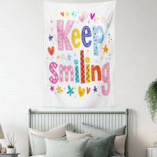 Vivid Keep Smiling Tapestry