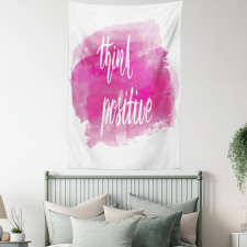 Calligraphy on Pink Tapestry