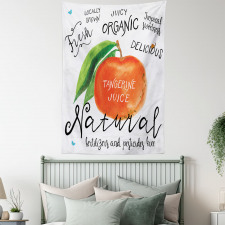 Watercolor Citrus Fruit Tapestry