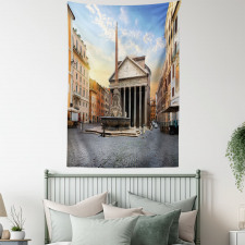 Pantheon Fountain in Rome Tapestry