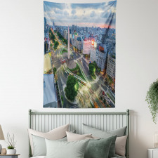 Buenos Aires Urban View Tapestry