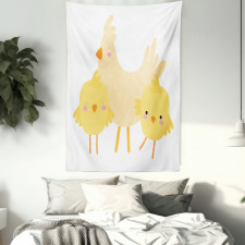 Happy Animals Doodle Tapestry